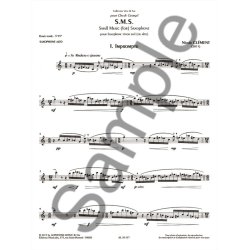 Cl&eacute;ment N.: S.M.S. (small music for saxophone) (5'15'') (8e) (collection vent de sax) pour saxophone t&eacute;nor (ou alto) seul