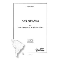 Politi Pont Mirabeau Violin Bandonion Or Accordion Guitar Score/Parts