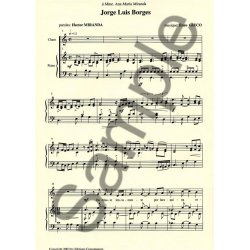 Gieco Enzo/Miranda Hector Jorge Luis Borges Voice & Piano Book