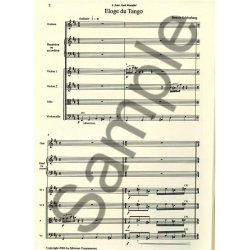 Schlosberg Benoit Eloge Du Tango Guitar & String Quartet Score/Parts