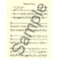 Politi Tango De Goog Voix (Malavia) Voice Flute Guitar Score/Parts