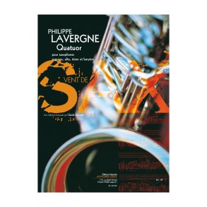 Lavergne: Quatuor (11') (9e) (collection vent de sax) pour quatuor de saxophones (satb) (partition et parties)