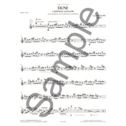 Cugny: Dune &agrave; St&eacute;phane Guillaume (5') (8e) (collection vent de sax) pour saxophone seul et batterie jazz (ad libitum)