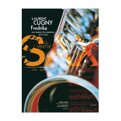 Cugny: Fredrika (6'40'') (8e) (collection vent de sax) pour quatuor de saxophones (satb) (partition et parties)