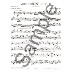 Ghidoni: Virtuoso swing solo (3'30'') pour clarinette si b seule