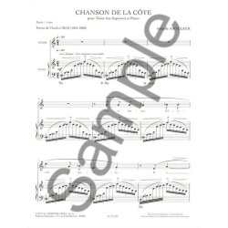 Aboulker: Chanson de la c&ocirc;te (3') pour t&eacute;nor (ou soprano) et piano (po&egrave;me C. Cros)