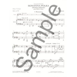 Ledeuil: Sonatina polka (sonatine polonaise) (7-8e ann&eacute;e) (7'30'') pour flute et piano
