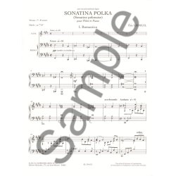 Ledeuil: Sonatina polka (sonatine polonaise) (7-8e ann&eacute;e) (7'30'') pour flute et piano