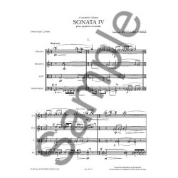 Laurent Duvillier-Wable: Sonata IV For String Quartet (Score)