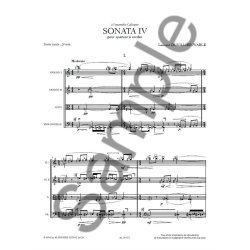 Laurent Duvillier-Wable: Sonata IV For String Quartet (Score)