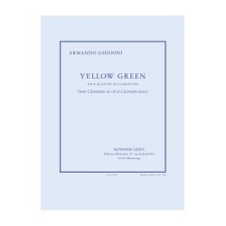 Armando Ghidoni: Yellow Green (Clarinet Quartet)