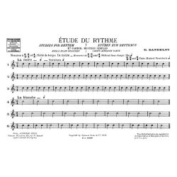 Georges Dandelot: Studies For Rhythm (Book/Download Card)