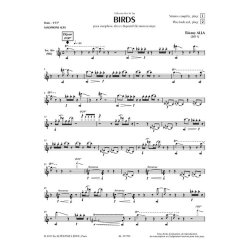 Thierry Alla: Birds For Alto Saxophone And Electroacoustics (Book/Download Card)