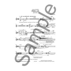 Gaussin, Philae For Solo Violin