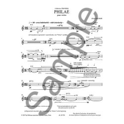Gaussin, Philae For Solo Violin