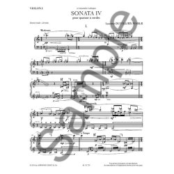 Laurent Duvillier-Wable: Sonata IV For String Quartet (Parts)