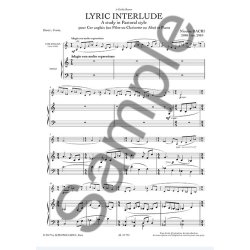 Nicolas Bacri: Lyric Interlude - Pour Cor Anglais (Ou Fl&ucirc;te, Ou Clarinette, Ou Alto) Et Piano