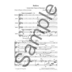 Joseph Canteloube: Ba&iuml;l&egrave;ro (From Chants d'Auvergne) Arranged By James Davy