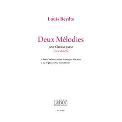 Deux M&eacute;lodies pour voix &eacute;lev&eacute;e