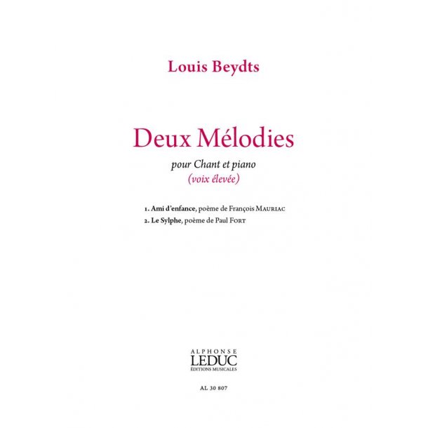Deux M&eacute;lodies pour voix &eacute;lev&eacute;e