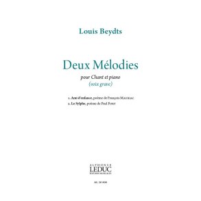 Deux Mélodies pour voix basse