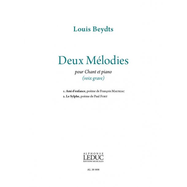 Deux M&eacute;lodies pour voix basse