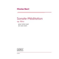 Sonate-M&eacute;ditation for Solo Violin Op.106a