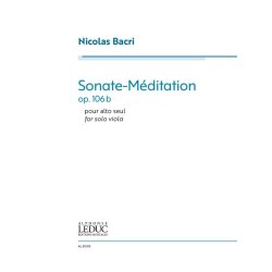 Sonate-M&eacute;ditation for Solo Viola Op.106b