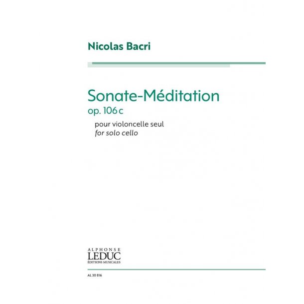 Sonate-M&eacute;ditation for Solo Cello Op.106c