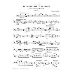 Sonate-M&eacute;ditation for Solo Cello Op.106c