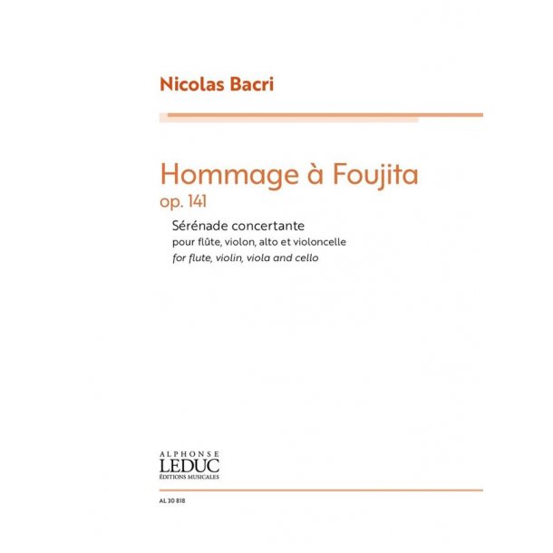 Hommage &agrave; Foujita : for flute, violin, viola and cello