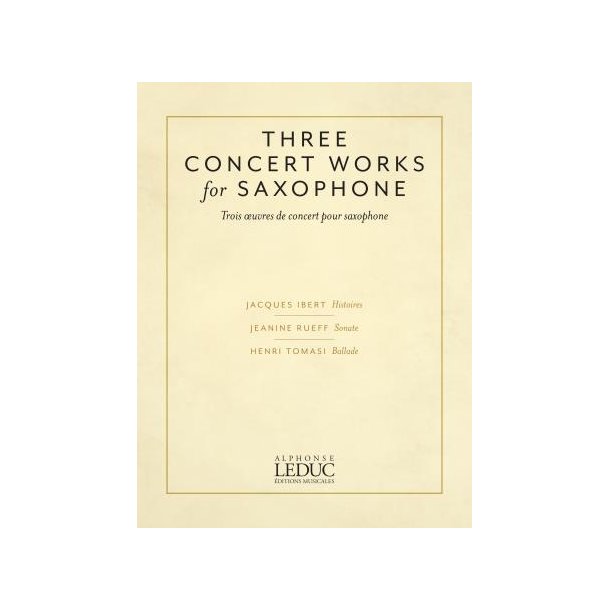 Three Concert Works For Saxophone