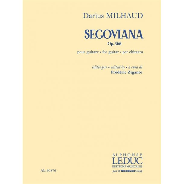Segoviana op. 366 : a cura di Fr&eacute;d&eacute;ric Zigante