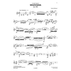 Segoviana op. 366 : a cura di Fr&eacute;d&eacute;ric Zigante