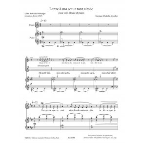 Lettre à ma soeur tant aimée