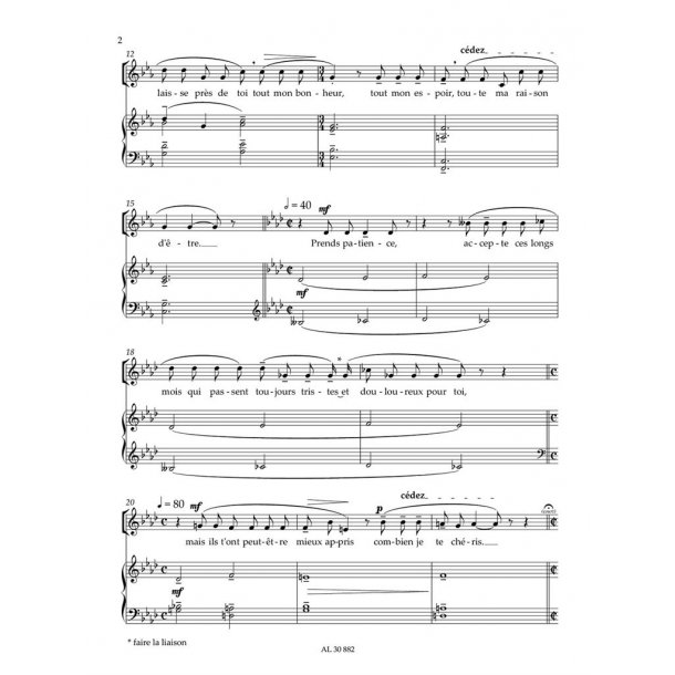 Lettre &agrave; ma soeur tant aim&eacute;e