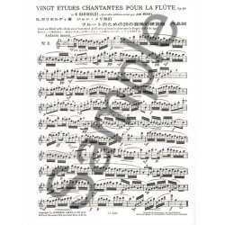 Giuseppe Gariboldi: 20 Etudes chantantes Op.88 (Flute solo)