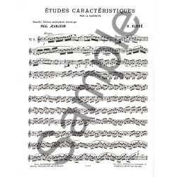Hyacinthe E. Klos&eacute;: Etudes caract&eacute;ristiques (Clarinet solo)