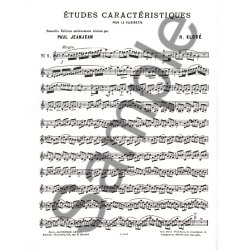Hyacinthe E. Klos&eacute;: Etudes caract&eacute;ristiques (Clarinet solo)