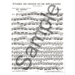 Hyacinthe E. Klos&eacute;: Etudes de Genre et de M&eacute;canisme (Clarinet solo)