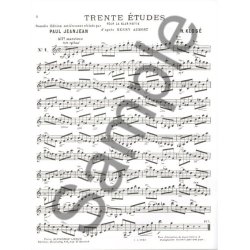 Hyacinthe E. Klos&eacute;: 30 Etudes d'apr&egrave;s H.Aumont (Clarinet solo)