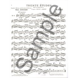 Hyacinthe E. Klos&eacute;: 30 Etudes d'apr&egrave;s H.Aumont (Clarinet solo)