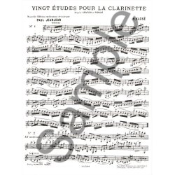 Hyacinthe E. Klos&eacute;: 20 Etudes d'apr&egrave;s Kreutzer et Fiorillo (Clarinet solo)