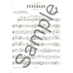 Gabriel Piern&eacute;: S&eacute;r&eacute;nade Op.7 (Clarinet)