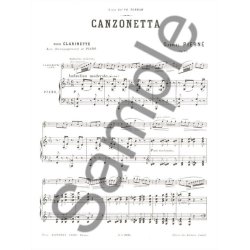Canzonetta pour clarinette et piano