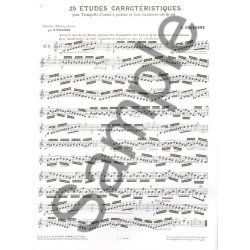 A. Chavanne: 25 Etudes caract&eacute;ristiques (Trumpet solo)