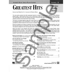 Alfred's Basic Adult Piano Course: Greatest Hits Book 2