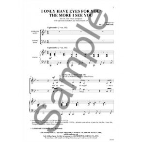 Al Dubin/Mack Gordon/Harry Warren: I Only Have Eyes for You/The More I See You  (Arr. Jay Althouse)
