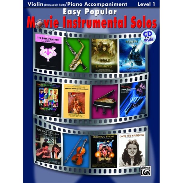 Easy Popular Movie Instrumental Solos - Violin And Piano Accompaniment