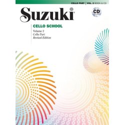 Suzuki Cello School Volume 2 2014 Revised Edition Cello Book/Cd